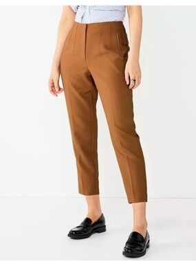 Nine West Cropped Trousers in rust orange